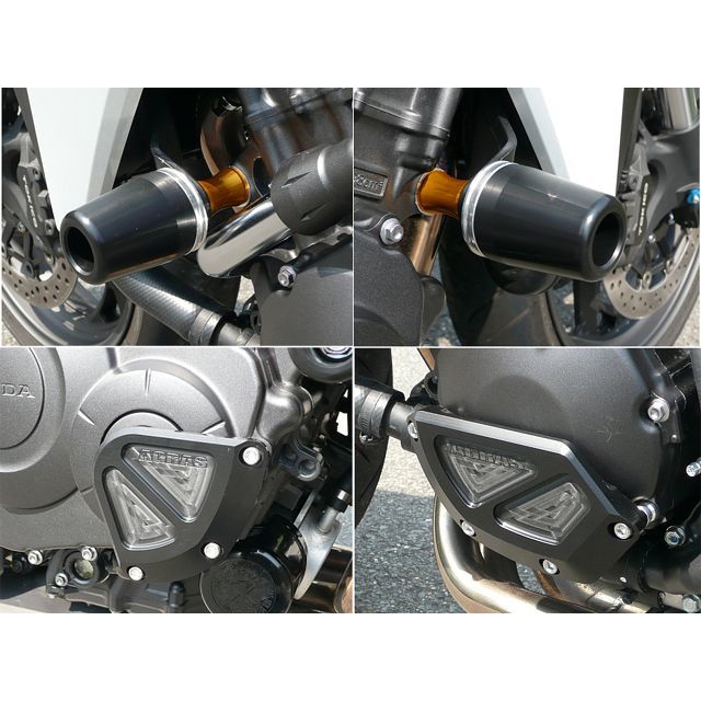 アグラス CB1000R レーシングスライダー 4点SET 50φ カバーB カラー ジュラコン/ホワイト タイプ ロゴ無 AGRAS バイクの通販は