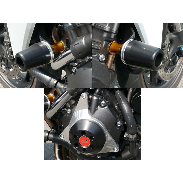 アグラス CB1000R レーシングスライダー 3点SET 60φ ジェネC カラー ジュラコン/ブラック AGRAS