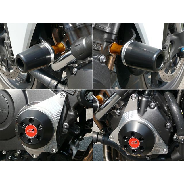 アグラス CB1000R レーシングスライダー 4点SET 50φ ケースC カラー ジュラコン/ブラック タイプ ロゴ有 AGRAS