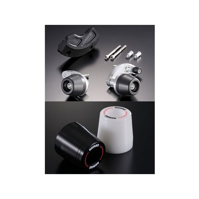 アグラス YZF-R6 レーシングスライダー 3点SET L カラー ジュラコン/ホワイト タイプ ロゴ有 AGRAS