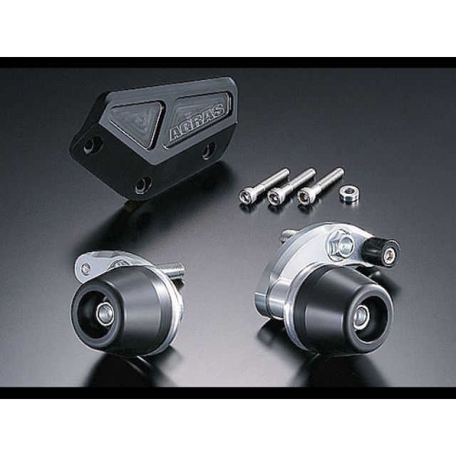 アグラス YZF-R6 レーシングスライダー 3点SET R カラー ジュラコン/ホワイト タイプ ロゴ有 AGRAS_1