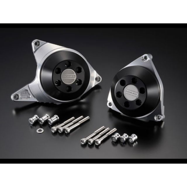 アグラス YZF-R1 レーシングスライダー ケースカバーSET A カラー ジュラコン/ブラック AGRAS
