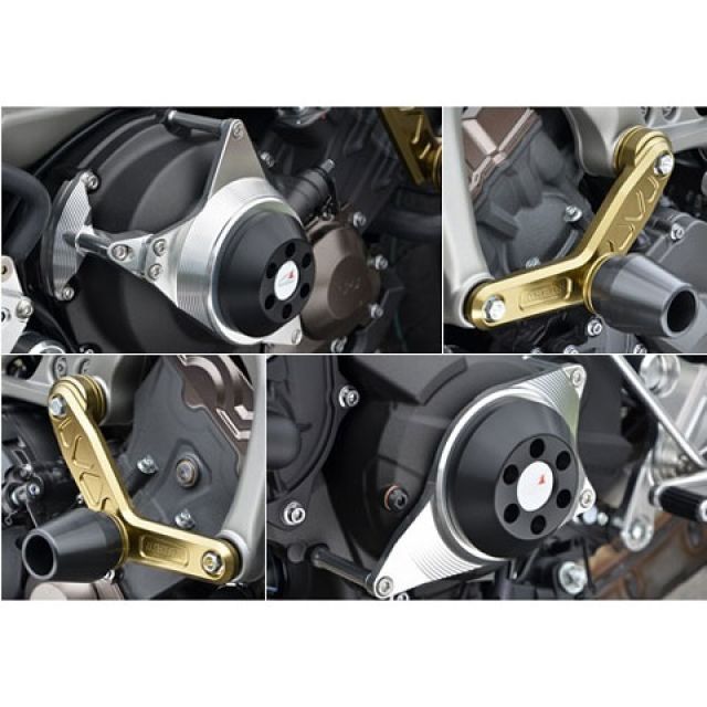 アグラス MT-09 レーシングスライダー 4点セット エンジンハンガーφ60 カラー ジュラコン/ブラック AGRAS