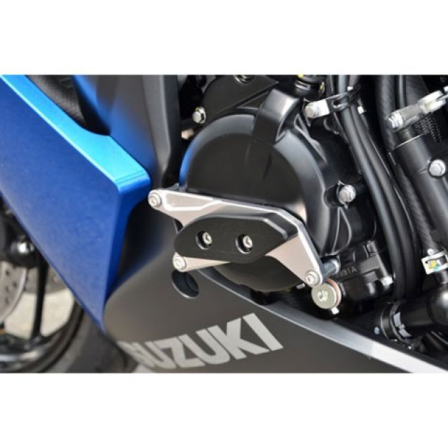 GSX-S1000/F　レーシングスライダー フレームタイプ ロゴ有　左右　AGRAS（アグラス） GSX-S1000&frasl;Fフレーム スライダー1点 割れ無し保護用に。アグラス製 GSX