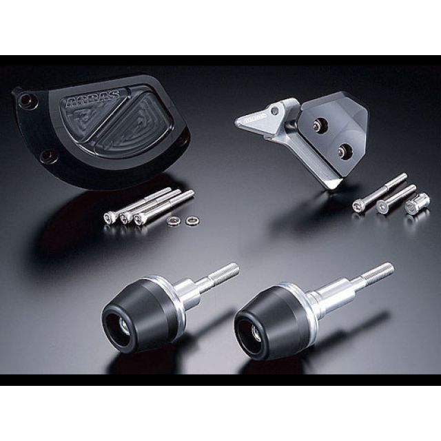 アグラス GSX-R1000 レーシングスライダー 4点SET B カラー ジュラコン/ホワイト タイプ ロゴ無 AGRAS