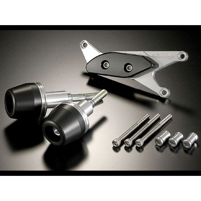 アグラス GSR400/600 レーシングスライダー 3点SET A カラー ジュラコン/ホワイト タイプ ロゴ有 AGRAS