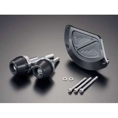 アグラス GSR400/600 レーシングスライダー 3点SET B カラー ジュラコン/ホワイト タイプ ロゴ有 AGRAS
