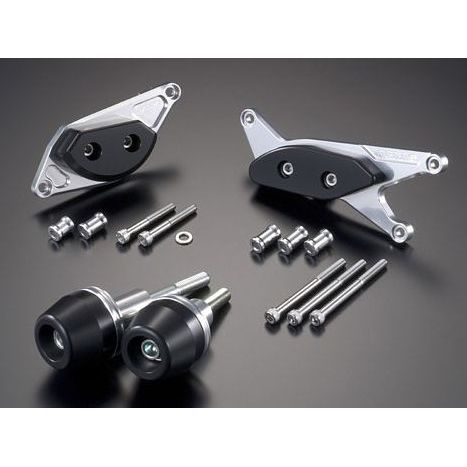 アグラス GSR400/600 レーシングスライダー 4点SET A カラー ジュラコン/ホワイト タイプ ロゴ無 AGRAS