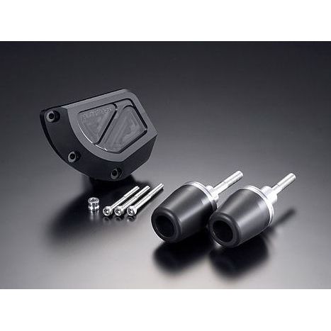 アグラス GSX-R1000 レーシングスライダー 3点SET B カラー ジュラコン/ブラック タイプ ロゴ無 AGRAS