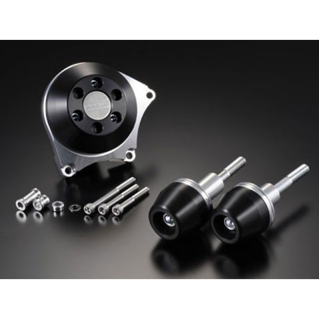 アグラス GSX-R1000 レーシングスライダー 3点SET クラッチA カラー ジュラコン/ホワイト タイプ ロゴ有 AGRAS