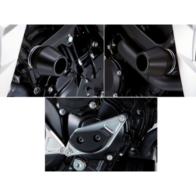 アグラス GSR750 レーシングスライダー 3点SET フレームφ60＋スターターA カラー ジュラコン/ホワイト AGRAS