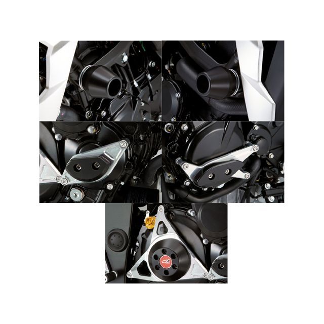 アグラス GSR750 レーシングスライダー 5点SET フレームφ60＋スターターA＋ジェネレーターA＋クラッチ タイプ2 カラー ジュラコン/ホ…