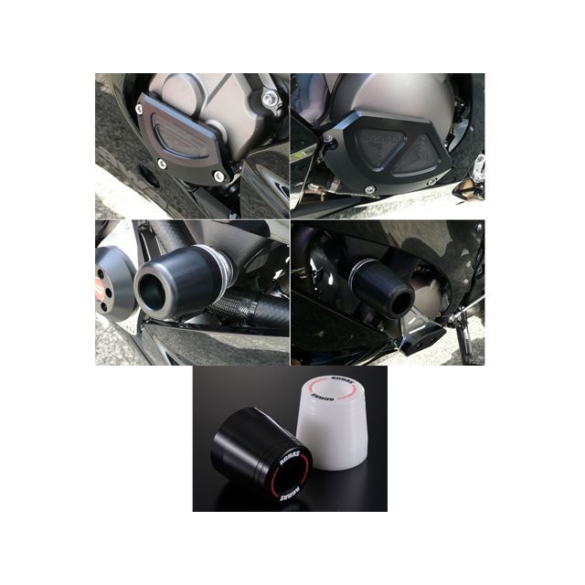 AGRAS レーシングスライダー 4点SET A カラー ジュラコン/ホワイト