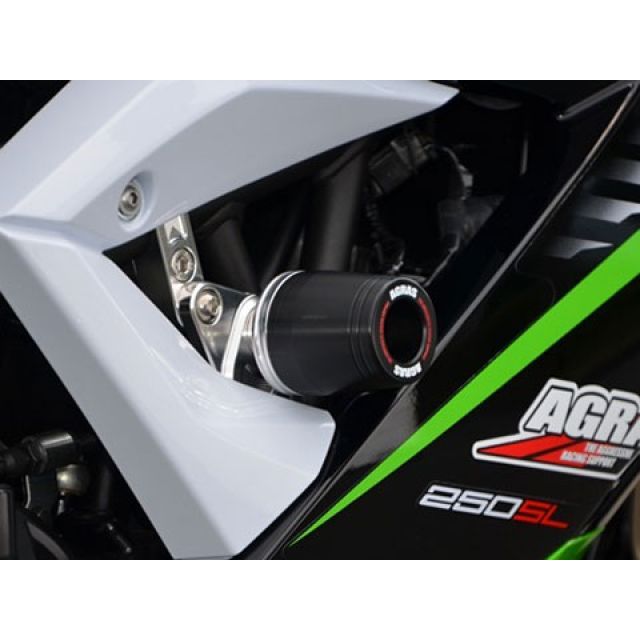 アグラス Ninja250SL レーシングスライダー レースタイプ カラー ジュラコン/ホワイト タイプ ロゴ有 AGRAS_1