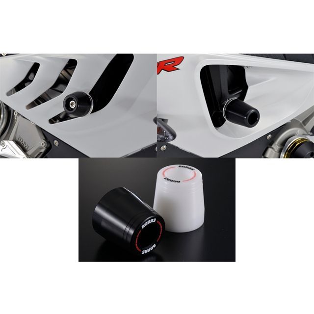 アグラス S1000RR レーシングスライダー フレーム カラー ジュラコン/ブラック タイプ ロゴ有 AGRAS バイクの通販は