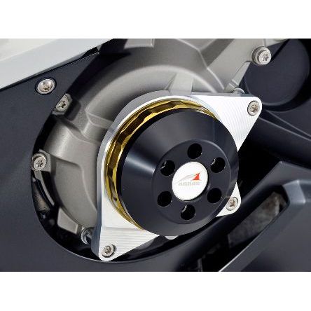 アグラス S1000RR レーシングスライダー 3点SET フレーム＋ジェネレーターA カラー シルバー/ブラック タイプ ロゴ無 AGRAS_3