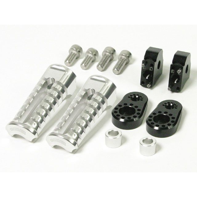 SP武川 モンキー/ゴリラ モンキー（FI） アルミ削り出しアジャスタブルステップキット カラー シルバー SP TAKEGAWA バイク 14,469円