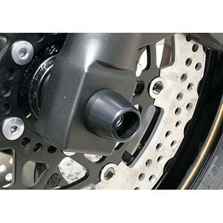 アグラス ZRX1200 DAEG フロントアクスルプロテクター コーンタイプ 仕様 アルミ カラー ブルー AGRAS バイク