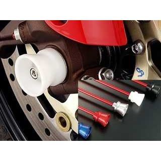 アグラス ニンジャZX-12R フロントアクスルプロテクター ファンネルタイプ 仕様 アルミ カラー ブルー AGRAS バイク