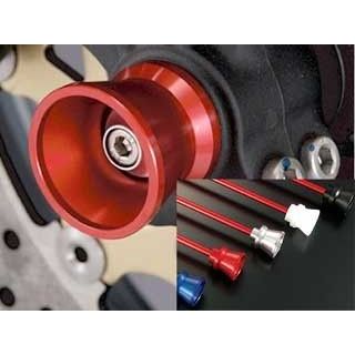 アグラス YZF-R1 YZF-R6 フロントアクスルプロテクター ファンネルタイプ 仕様 アルミ カラー レッド AGRAS バイク