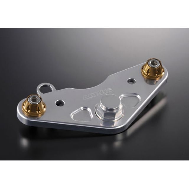 アグラス MONKEY 純正ハンドル用トップブリッジ 警告灯ステー付/7mmUP フォークトップリテーナー ブラック AGRAS バイクの通販は