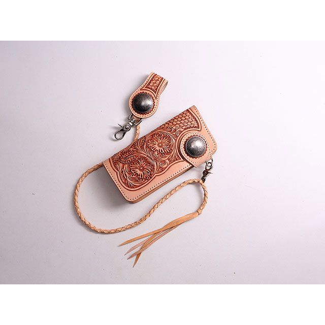 デグナー W-75 カービングレザーウォレット カラー タン DEGNER