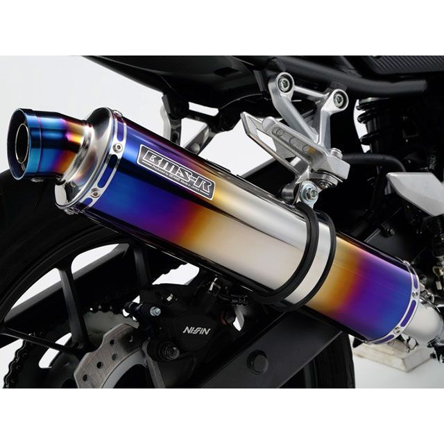 BMS CBR400R R-EVO スリップオンマフラー 政府認証 サイレンサー ヒートチタン BMS RACING FACTORY