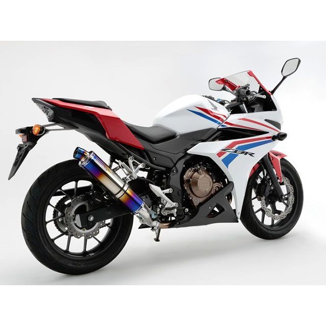 BMS CBR400R R-EVO スリップオンマフラー 政府認証 サイレンサー ヒートチタン BMS RACING FACTORY_1
