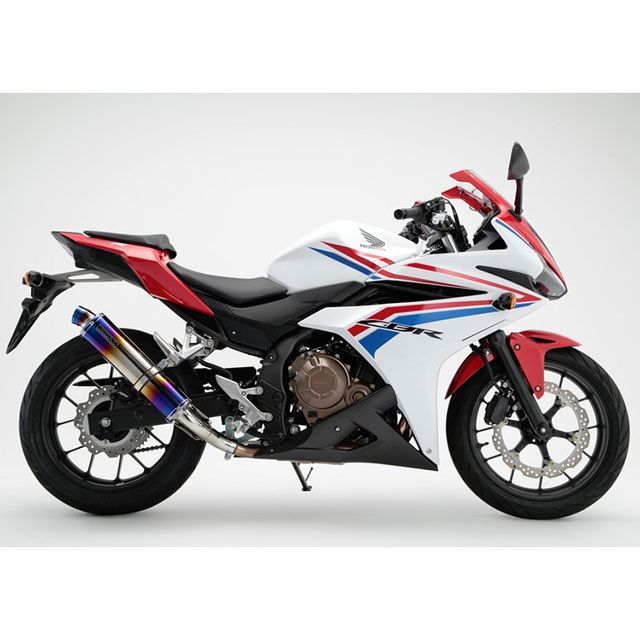BMS CBR400R R-EVO スリップオンマフラー 政府認証 サイレンサー ヒートチタン BMS RACING FACTORY_2