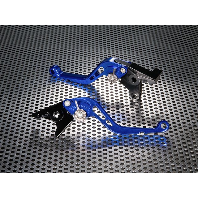 ユーカナヤ Z250 スタンダードタイプ ショートアルミビレットレバーセット レバー ブルー アジャスター オレンジ U-KANAYA バイクの通販はハンドル周り