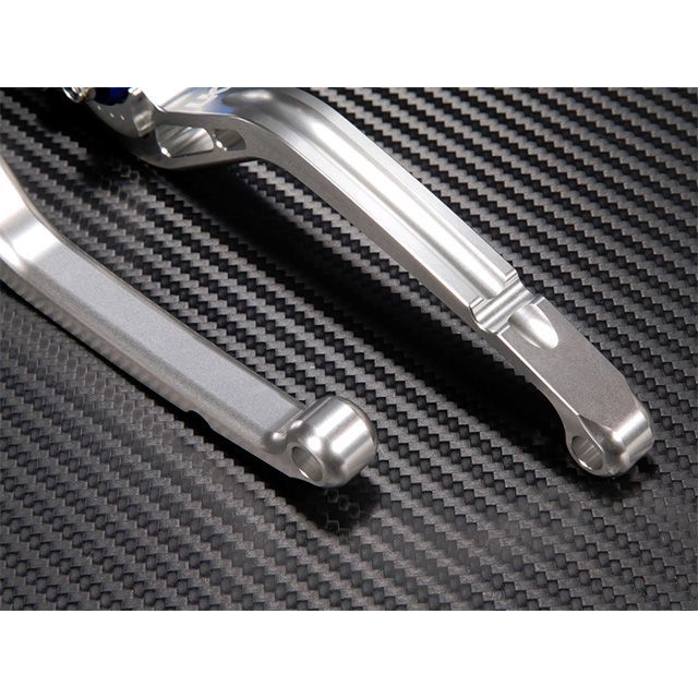 ユーカナヤ Z250 スタンダードタイプ ショートアルミビレットレバーセット レバー ブルー アジャスター オレンジ U-KANAYA バイクの通販は