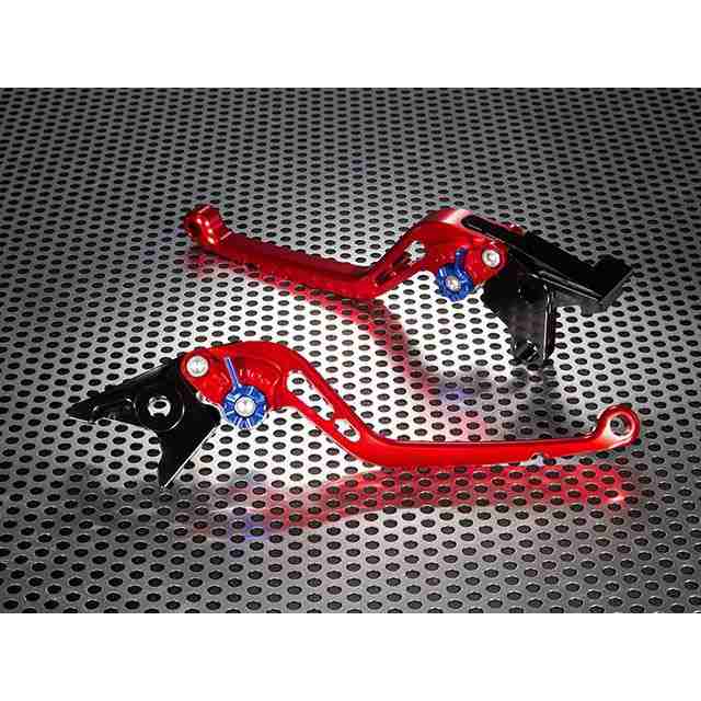 ユーカナヤ CBR1000RR FIRE BLADE スタンダードタイプ ロングアルミビレットレバーセット レバー レッド アジャスター ブルー U…