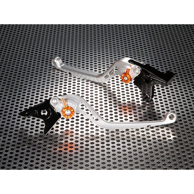 ユーカナヤ YZF-R7 スタンダードタイプ ロングアルミビレットレバーセット レバー シルバー アジャスター ゴールド U-KANAYA