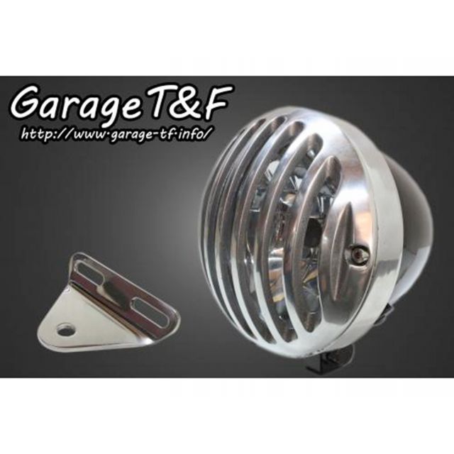 【あめ】 ガレージT&F 4.5インチバードゲージヘッドライト＆ライトステー