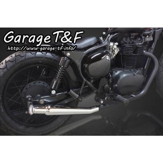 ガレージT＆F アップトランペットマフラー スリップオンタイプ 250TR 黒 有限会社ガレージT&F / 250TR アップトランペットマフラー(ブラック