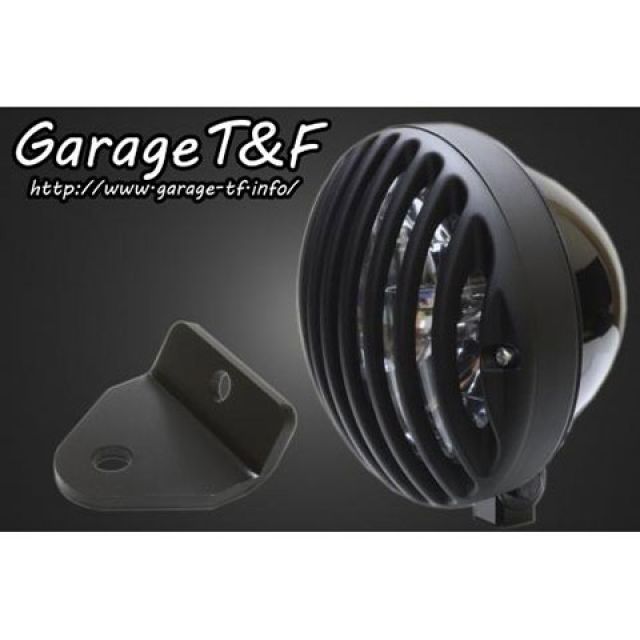 ガレージT&F マグナ50 5.75インチバードゲージヘッドライト＆ライトステー（タイプH）キット ヘッドライト ブラック ゲージ ブラック T&F