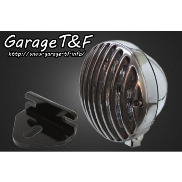 ガレージT&F W650 5.75インチバードゲージヘッドライト＆ライトステー