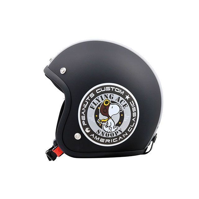 Snoopy Flying Ace ジェットヘルメット マットブラック 【公認】【正規