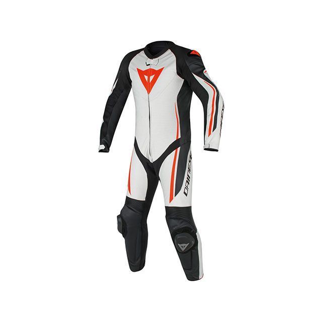 ダイネーゼ ASSEN 1 PC PERF. SUIT カラー I96-WHITE/BLACK/RED-FLUO サイズ 48 Dainese バイク