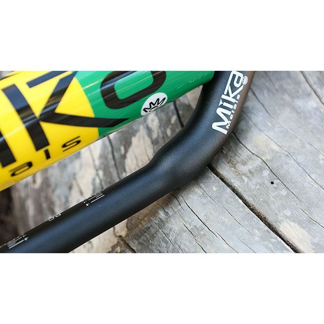 ミカメタルズ 汎用 Hybrid シリーズハンドルバー（7/8ベースの大径バー） バーパッドカラー オレンジ べンドタイプ YZ BEND/REED…_4
