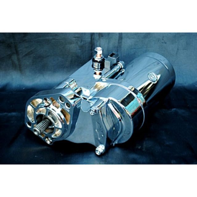 部品屋K&W EVO、BIGTWIN スターター 2.4kw クローム 89-06EVO＆BIG TWIN K&W バイクの通販は