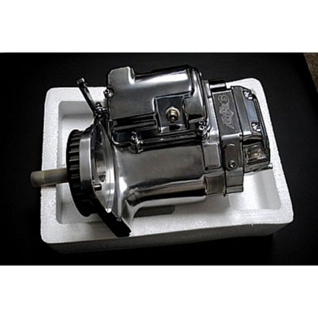 部品屋K&amp;W ハーレー用 トランスミッション レフトサイドドライブポリッシュ K&amp;W