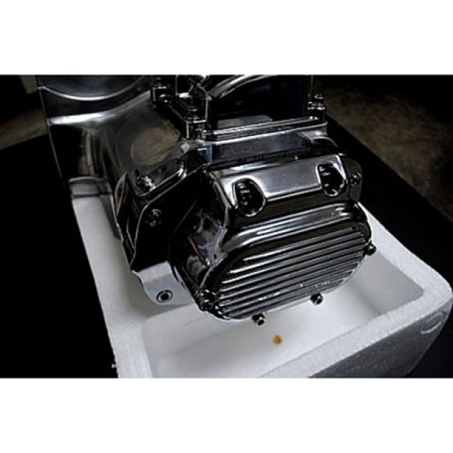 部品屋K&amp;W ハーレー用 トランスミッション レフトサイドドライブポリッシュ K&amp;W_1