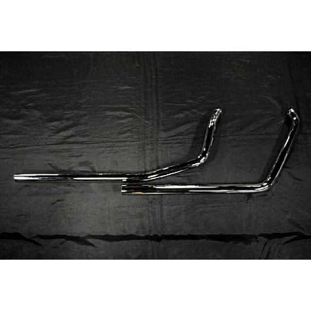 部品屋K&W ツインカム（FXST、FLST） TCソフテイル（00-）用ドラッグパイプマフラー K&W バイクの通販は