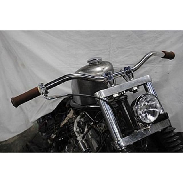 部品屋K&W ハーレー用 ドロップバー タイプ1 仕様 黒 K&W