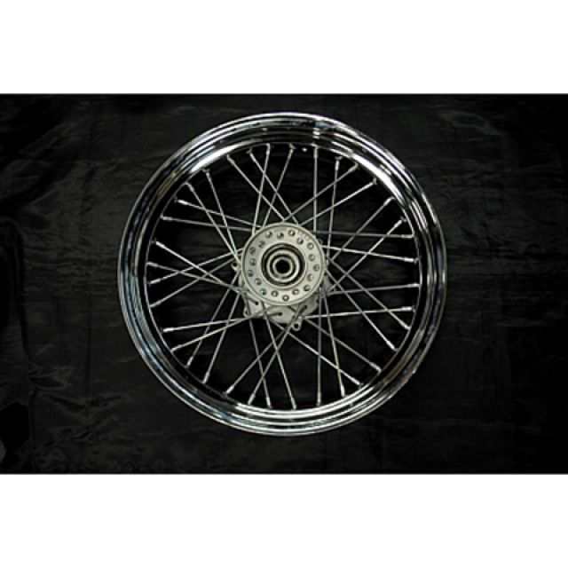 部品屋K&W ドラッグスター250（DS250） DS250用鉄リム16inフロントホイールKIT 仕様：黒 K&W バイクの通販は