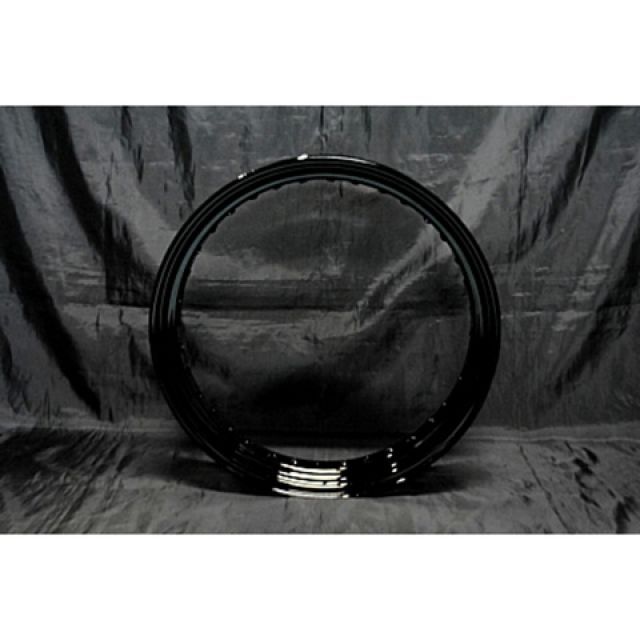 部品屋K&W グラストラッカービッグボーイ 16in鉄リムホイールKIT カラー 黒 K&W バイクの通販は