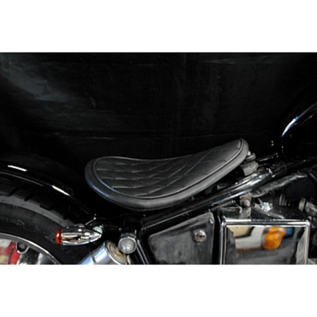 部品屋K&W JAZZ50 JAZZ50 フラットフェンダー用ソロシートKIT（ステッチ） タイプ ダイヤ カラー 黒 K&W
