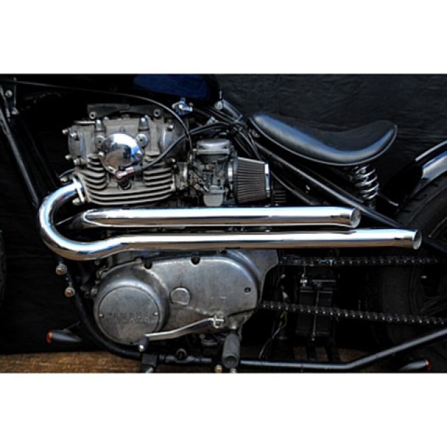 部品屋K&W XS650 XS650用ショットガンマフラー K&W