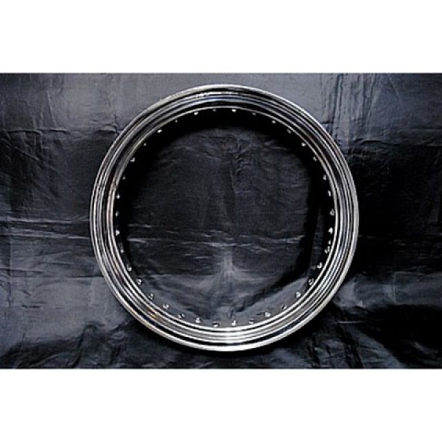 部品屋K&W 250TR リア16in鉄リムホイールKIT 仕様 メッキ K&W バイク